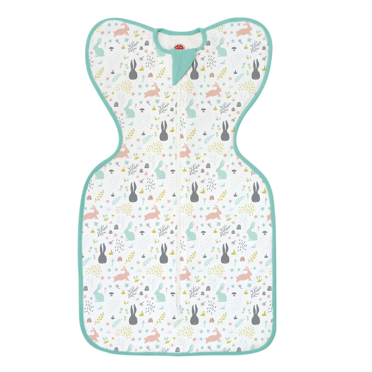 A, Apple Pie Bamboo Swaddle Wearable Blanket - Meadow Bunnies (3 Sizes)