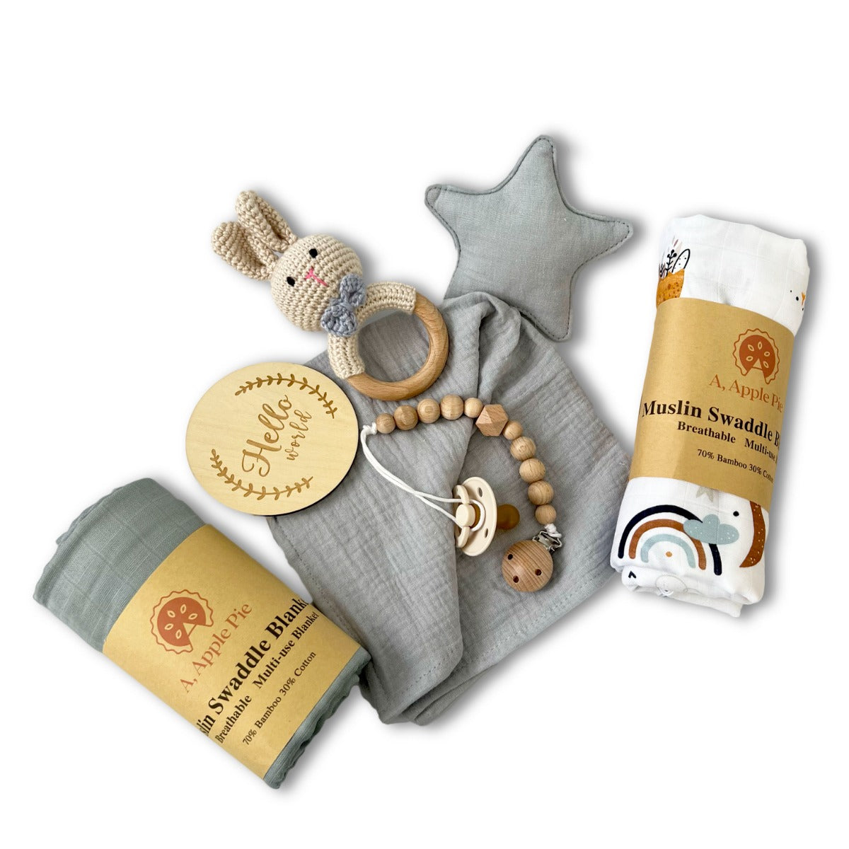 A, Apple Pie Baby Sweet Dreams Gift Set (4 Designs) - Pupsik Singapore