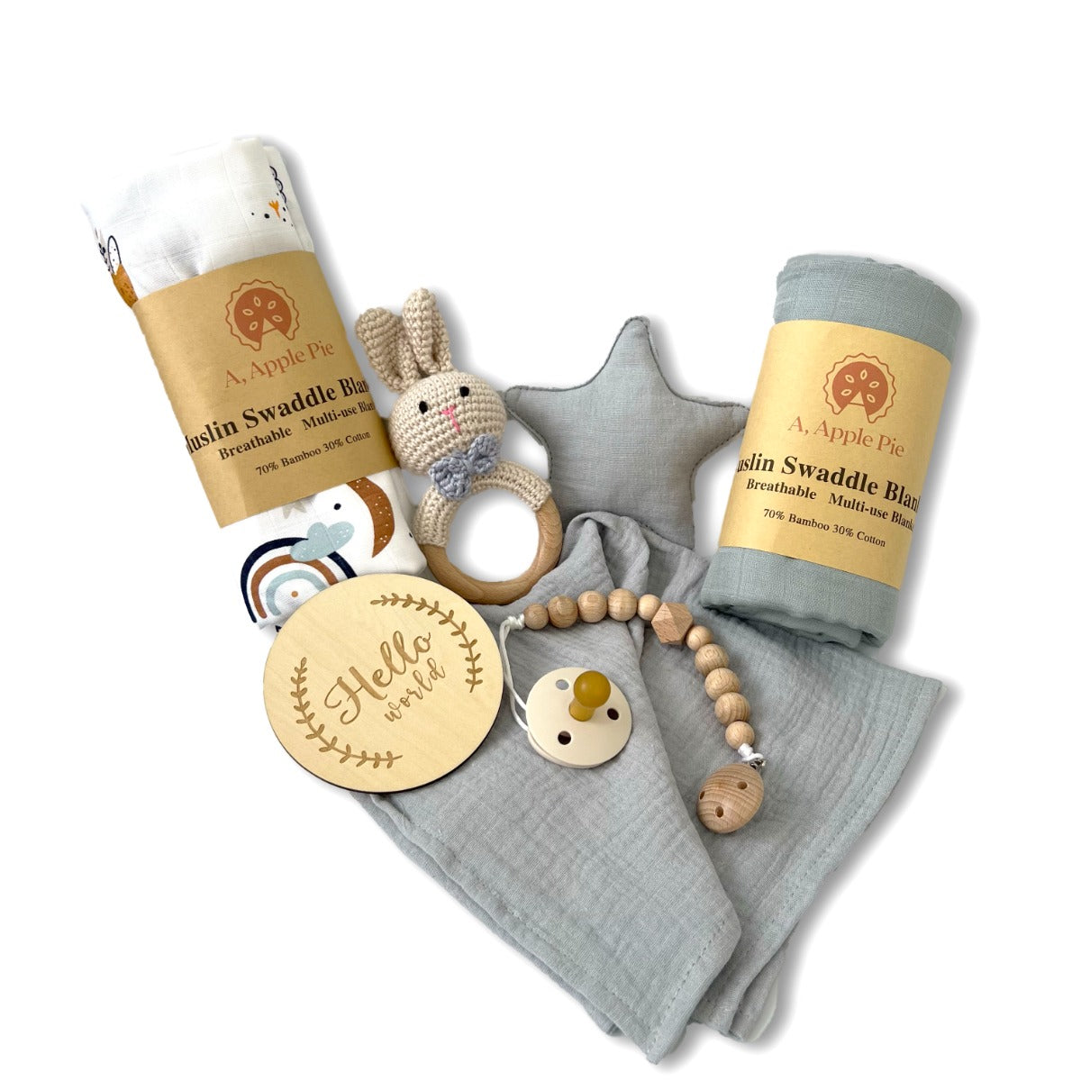 A, Apple Pie Baby Sweet Dreams Gift Set (4 Designs) - Pupsik Singapore