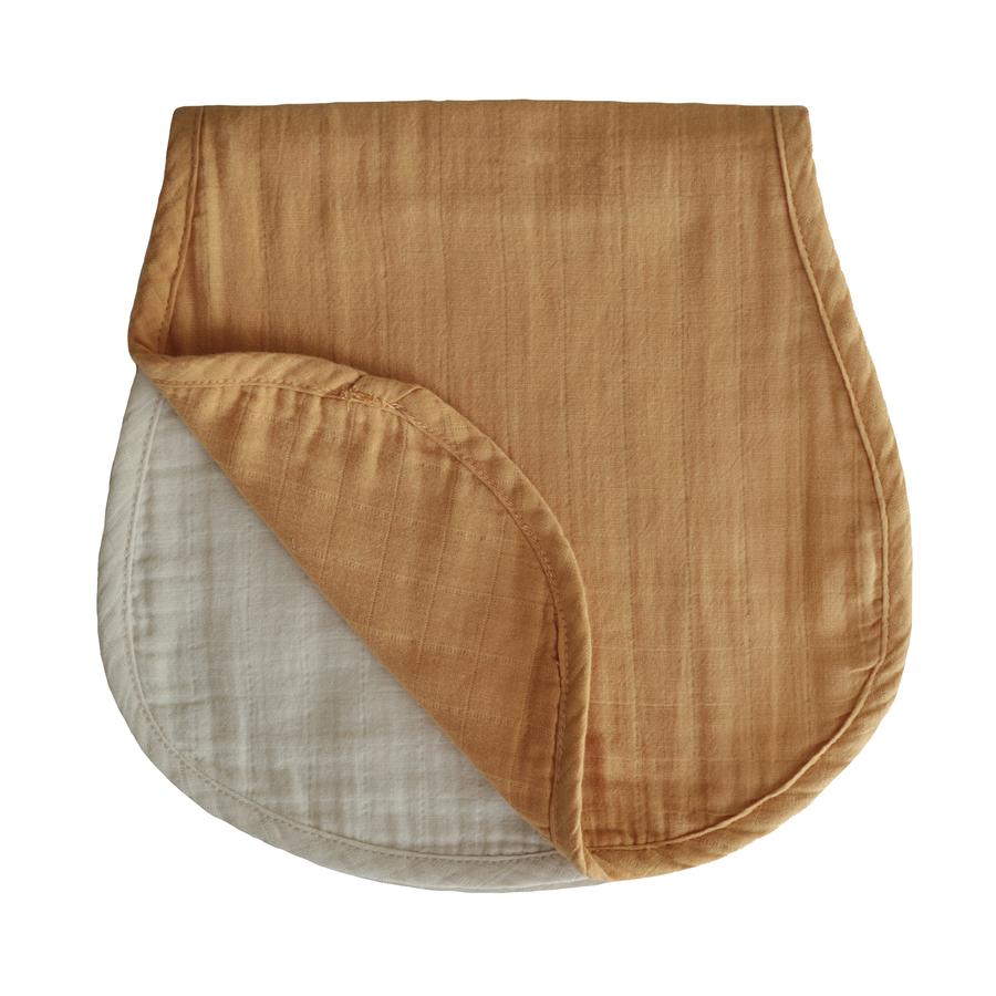 Mushie Muslin Organic Cotton Burp Cloth, 2pk (4 Designs) - Pupsik Singapore