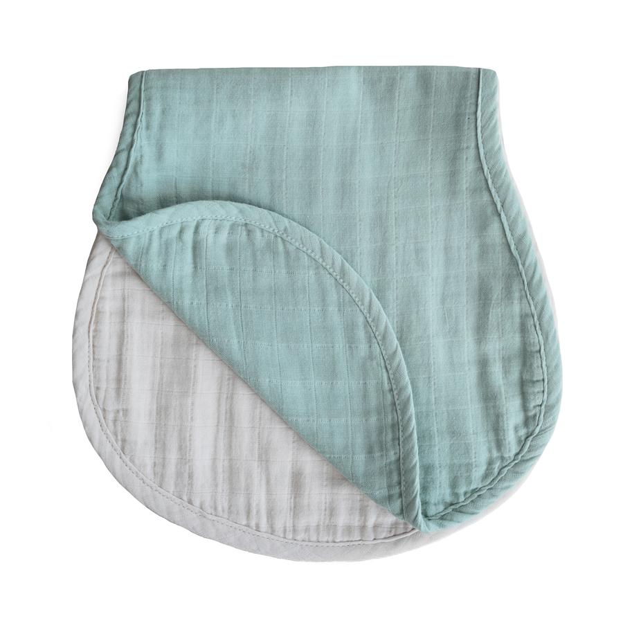 Mushie Muslin Organic Cotton Burp Cloth, 2pk (4 Designs) - Pupsik Singapore