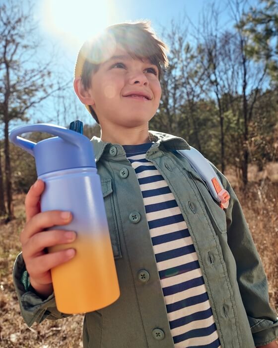 Skip Hop Wander Stainless Steel Water Bottle, 450ml (4 Colors)