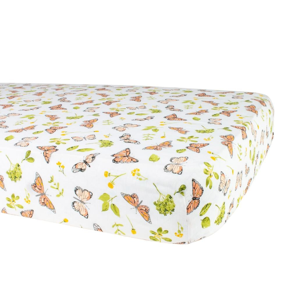 Bebe Au Lait Luxury Muslin Fitted Crib Sheet (70x130cm) (7 Designs)