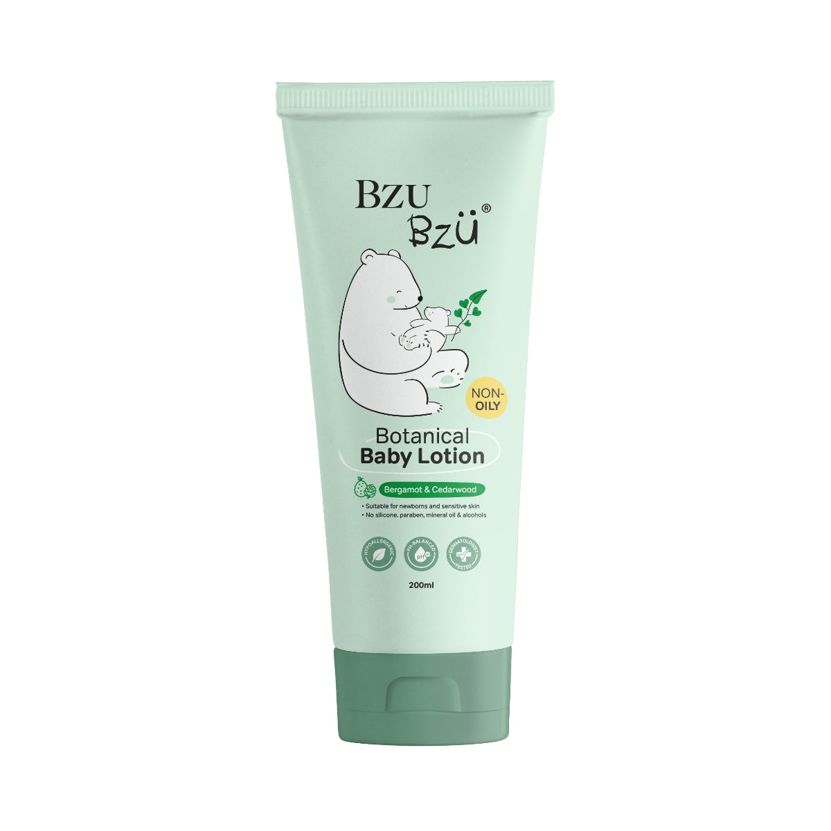 BZU BZU Botanical Baby Lotion, 200ml - Bergamot & Cedarwood (Exp 05/28)