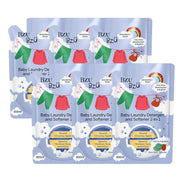 [Bundle] BZU BZU Baby Laundry Detergent & Softener 2-in-1, 6 x 800ml Refill (Exp 07/27)