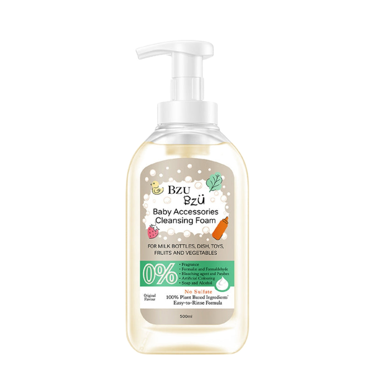 BZU BZU Baby Accessories Cleansing Foam, 500ml - Original (Exp 02/28)