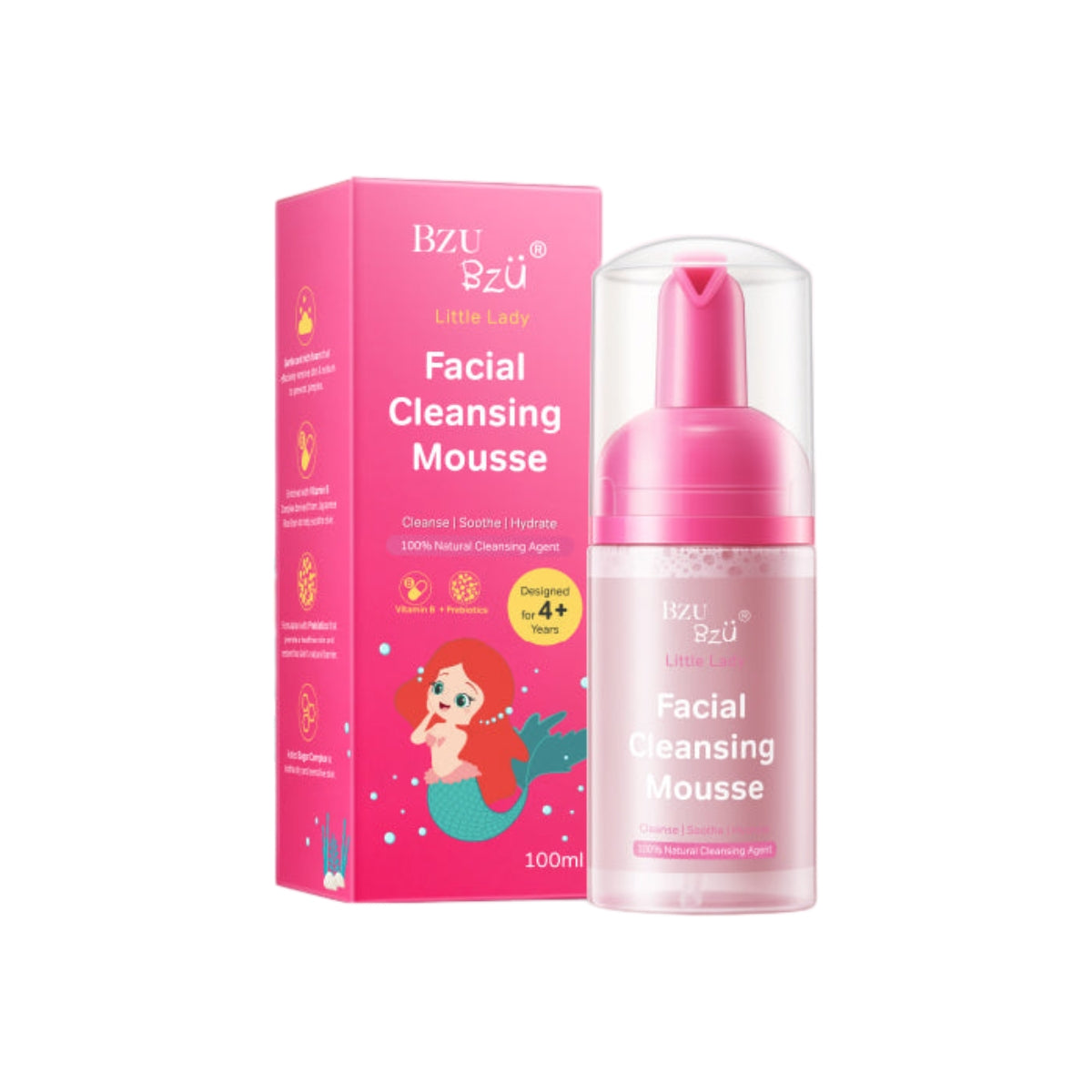 BZU BZU Little Lady Facial Cleansing Mousse, 100ml (Exp 11/27)