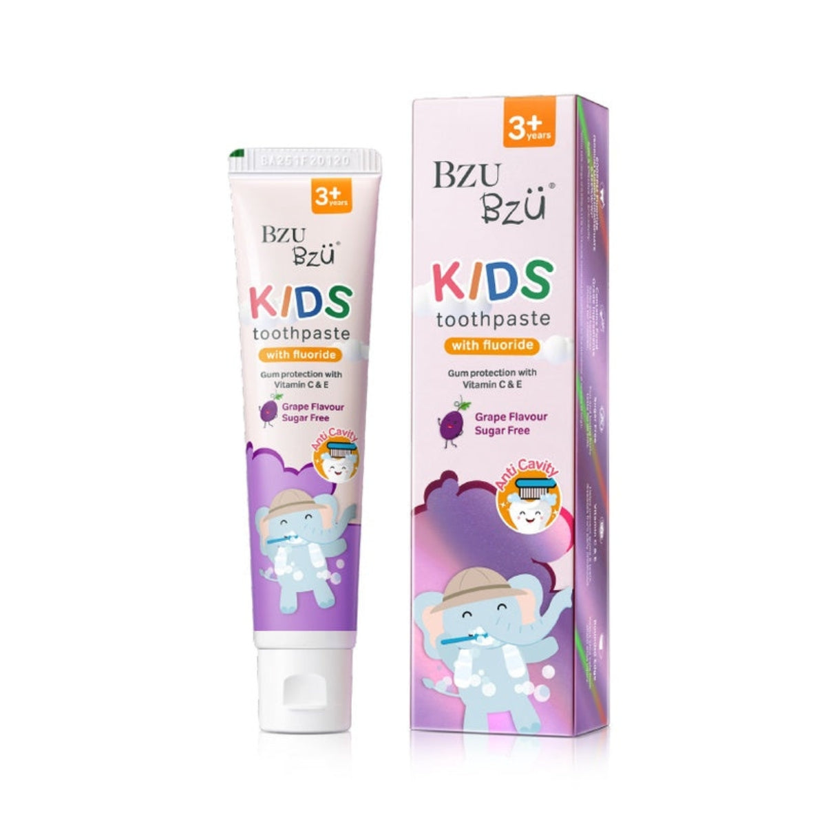 BZU BZU Kids Toothpaste, 50g - Grape (Exp 11/27)