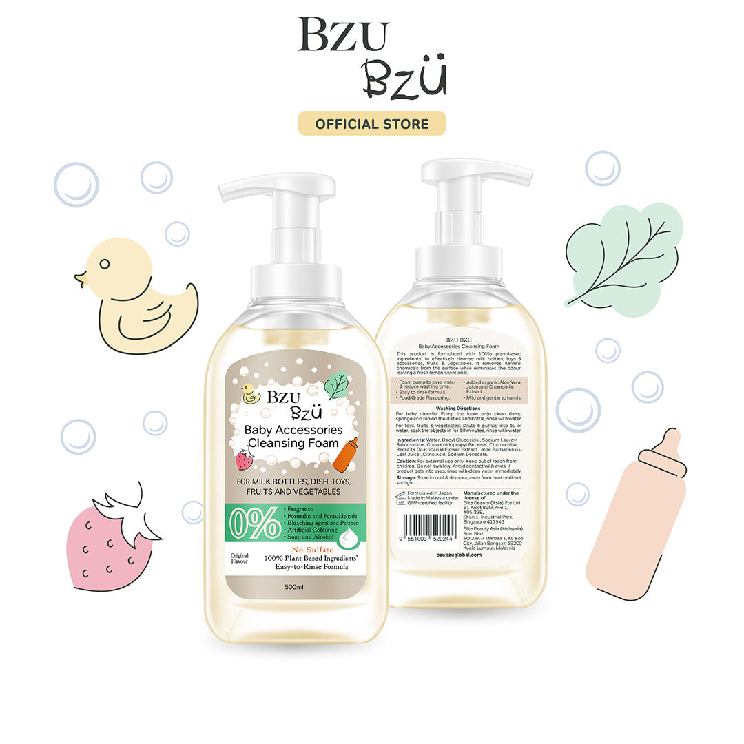 BZU BZU Baby Accessories Cleansing Foam, 500ml - Original (Exp 02/28)