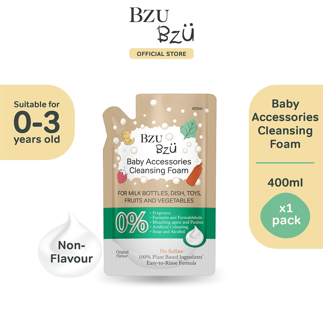 BZU BZU Baby Accessories Cleansing Foam, 400ml Refill - Original (Exp 05/28)