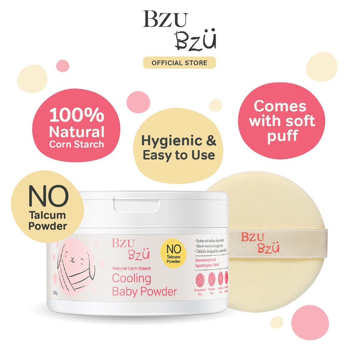 BZU BZU Cooling Baby Powder, 140g (Exp 01/28)