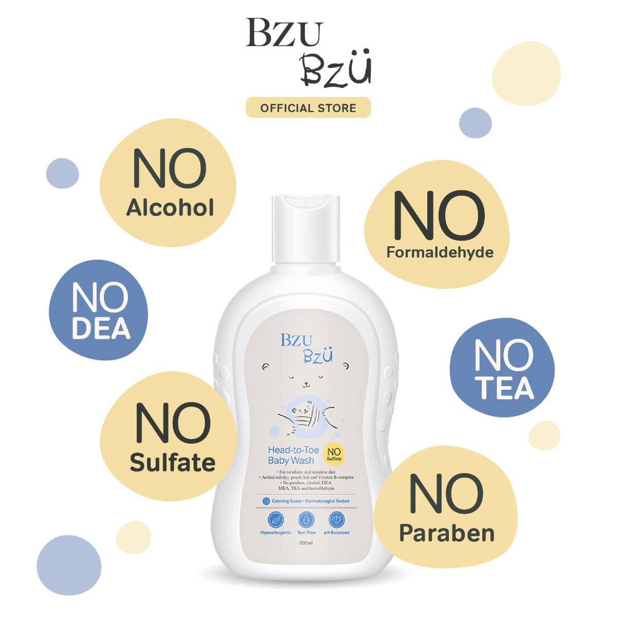 BZU BZU Head to Toe Baby Wash, 200ml (Exp 04/27)