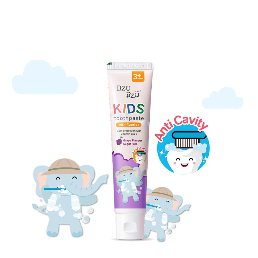 BZU BZU Kids Toothpaste, 50g - Grape (Exp 11/27)