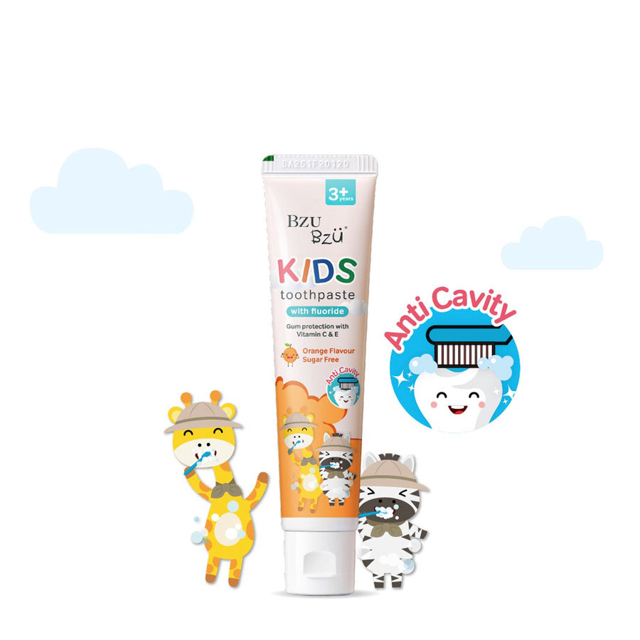 BZU BZU Kids Toothpaste, 50g - Orange (Exp 04/26)