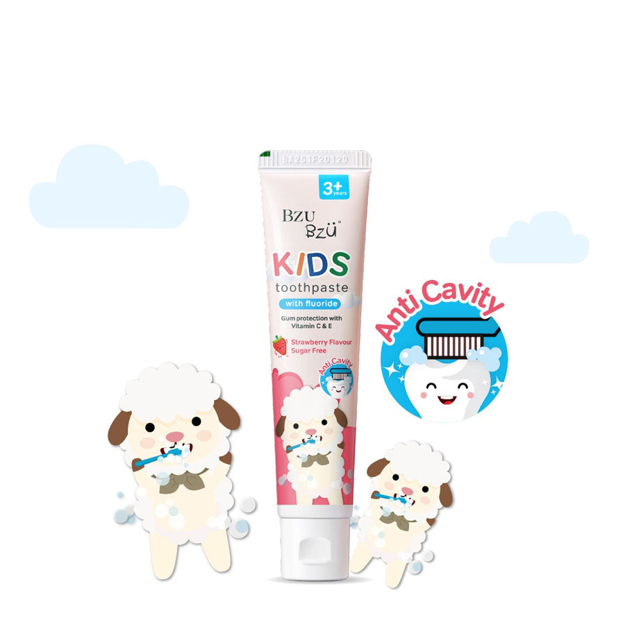 BZU BZU Kids Toothpaste, 50g - Strawberry (Exp 10/27)