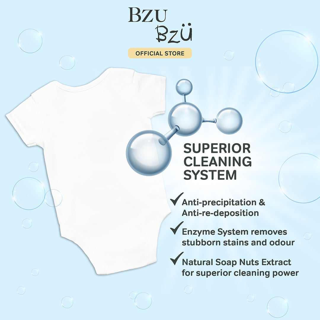 BZU BZU Baby Laundry Detergent & Softener 2-in-1, 1L (Exp 11/27)