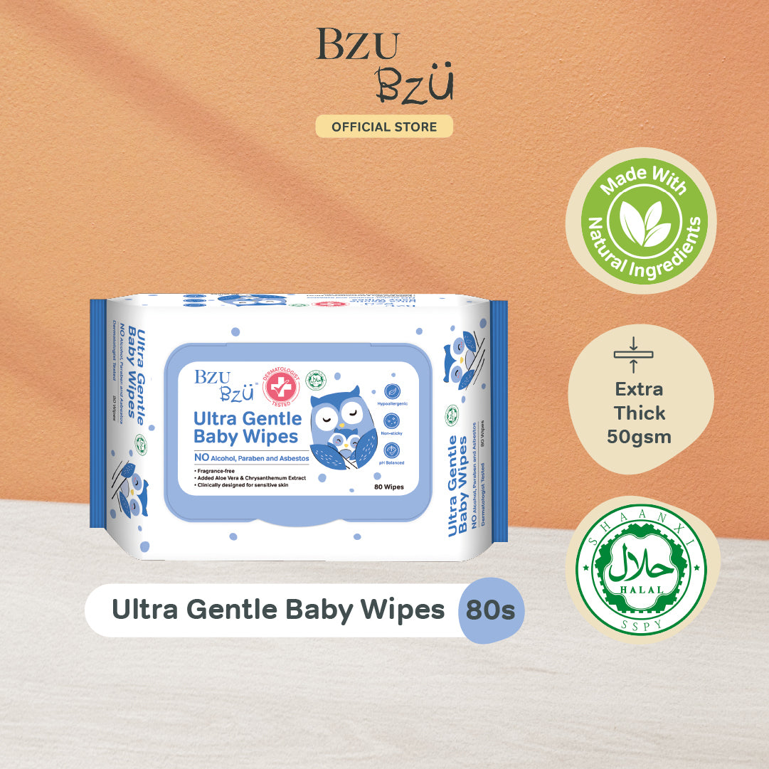 BZU BZU Ultra Gentle Fragrance-Free Baby Wet Wipes, 2 x 80s (Exp 07/27)