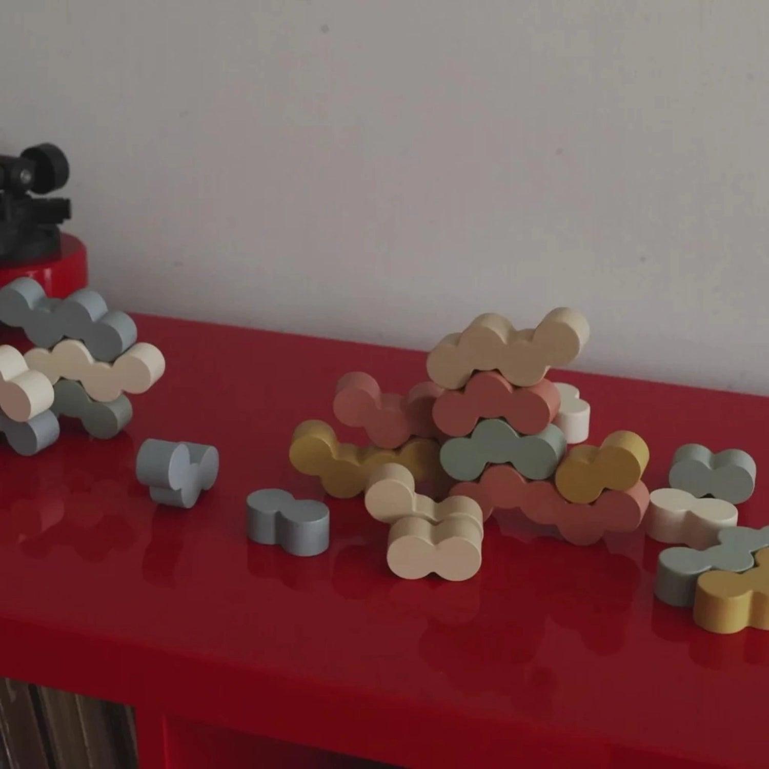 Mushie Wooden Balance Blocks - Pupsik Singapore