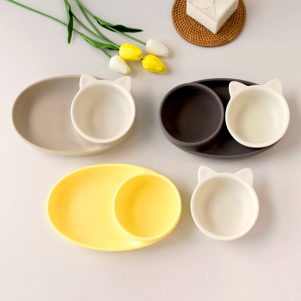 Monee Silicone Twin Suction Bowl (4 Colours)