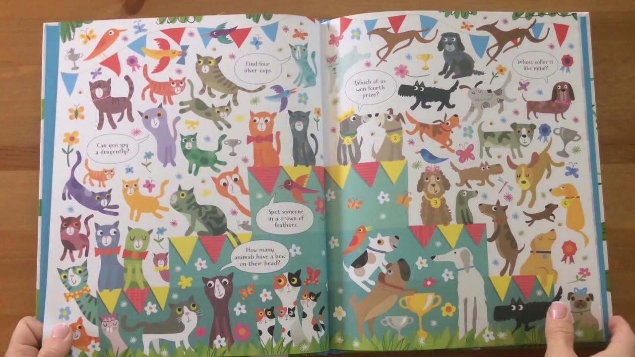 Usborne Look and Find Cats & Dogs Activity Book
