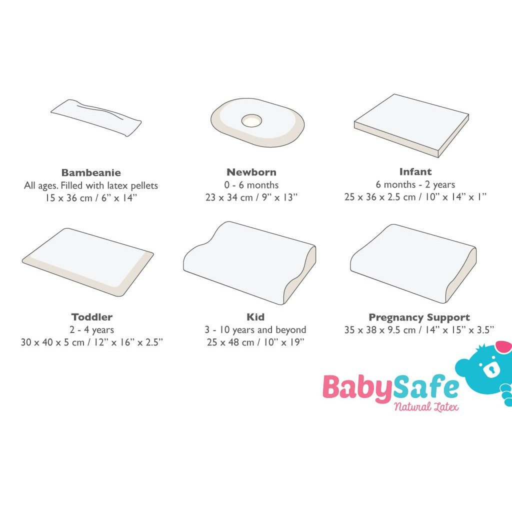 BabySafe Baby Pillow Stage 1 - Newborn Pillow (With Case)