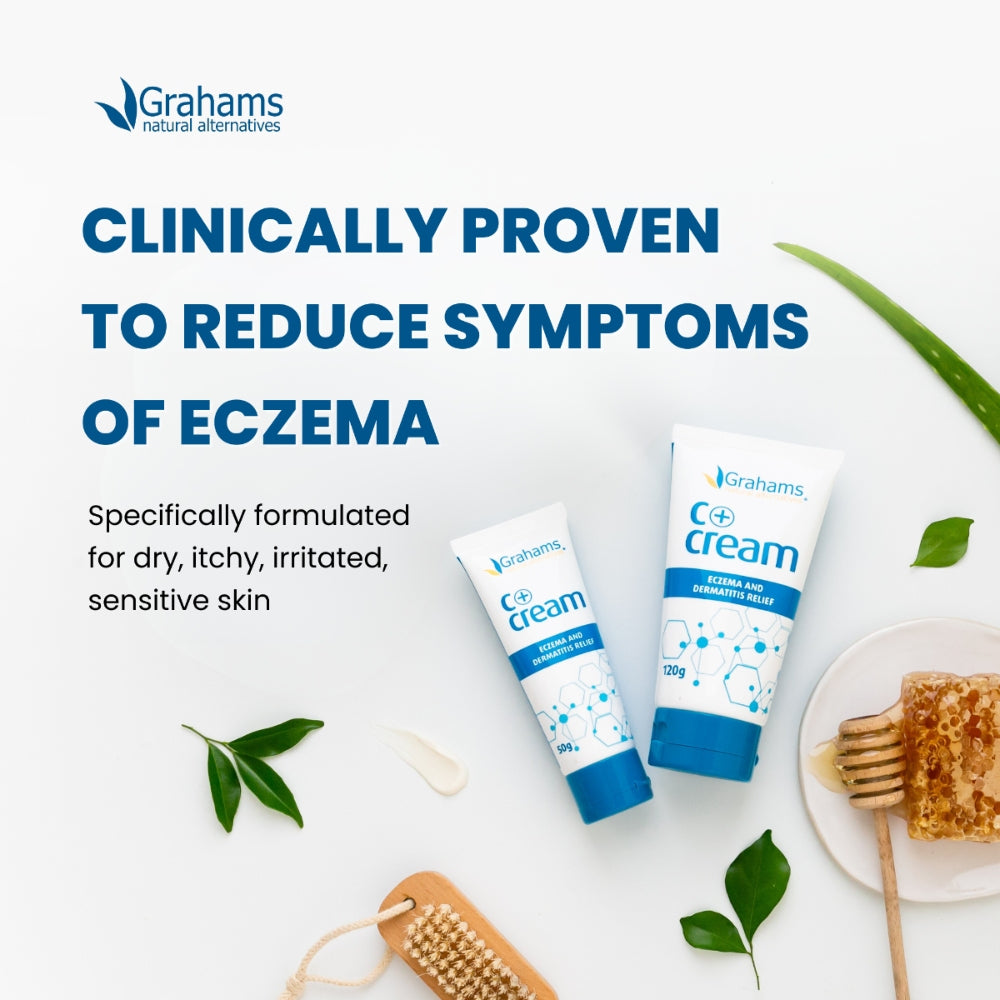 Grahams Natural C+ Eczema & Dermatitis Cream, 120g (Exp 11/27)