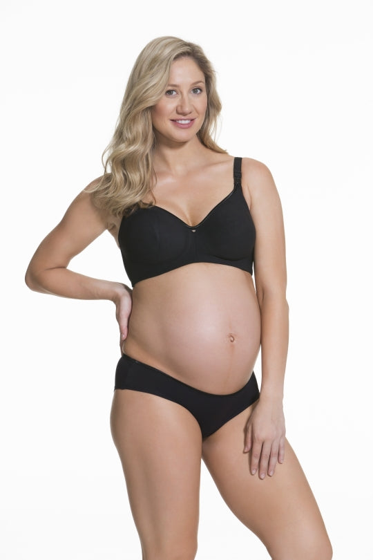 Cake Maternity Croissant Smoothing Flexi Wire Spacer Bra - Black