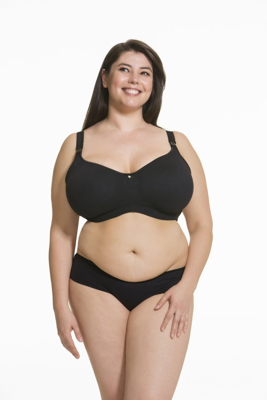 Cake Maternity Croissant Smoothing Flexi Wire Spacer Bra - Black