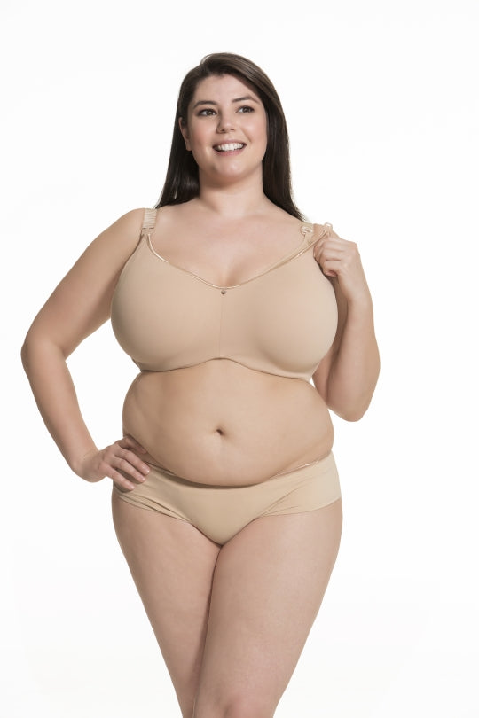 Cake Maternity Croissant Smoothing Flexi Wire Spacer Bra - Nude