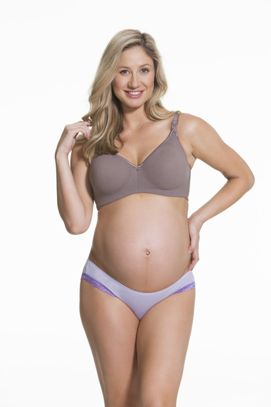 Cake Maternity Croissant Smoothing Flexi Wire Spacer Bra - Raisin
