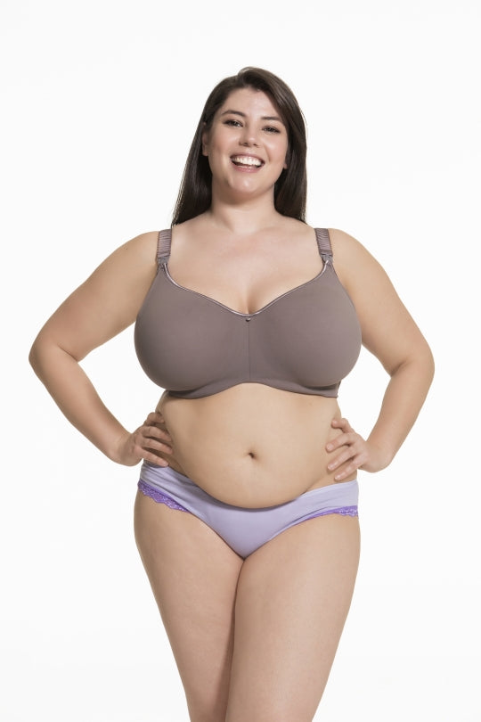 Cake Maternity Croissant Smoothing Flexi Wire Spacer Bra - Raisin