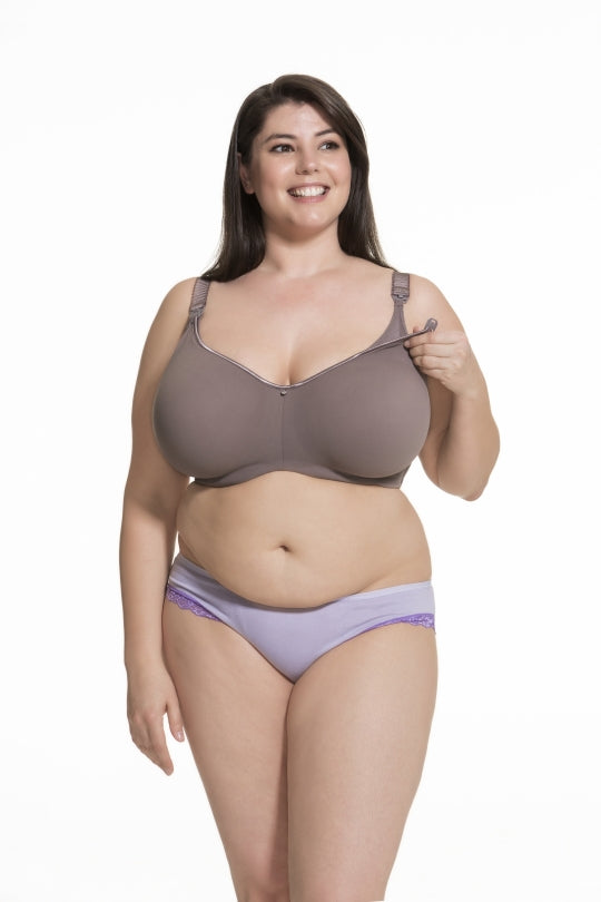 Cake Maternity Croissant Smoothing Flexi Wire Spacer Bra - Raisin