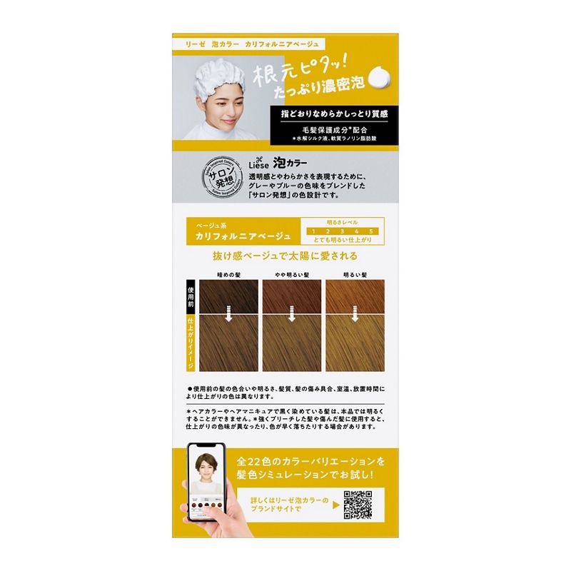 Liese Creamy Bubble Colour Hair Dye - New Packaging (23 Colors) - Pupsik Singapore
