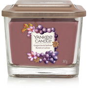 Yankee Candle Medium 3-Wick Square Candle (12.25oz) - Grapevine and Saffron
