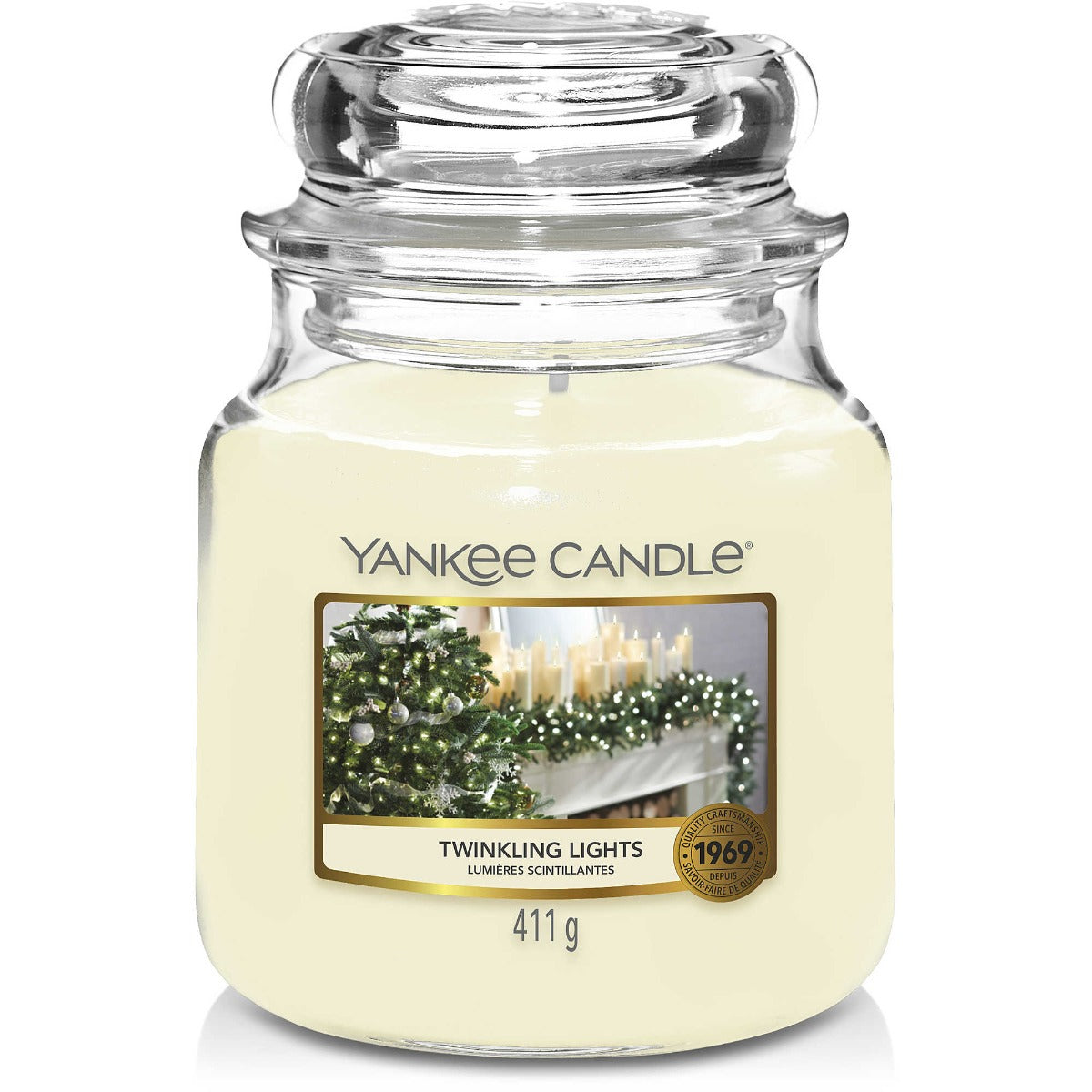 Yankee Candle Medium Jar Candle (14.5oz) - Twinkling Lights