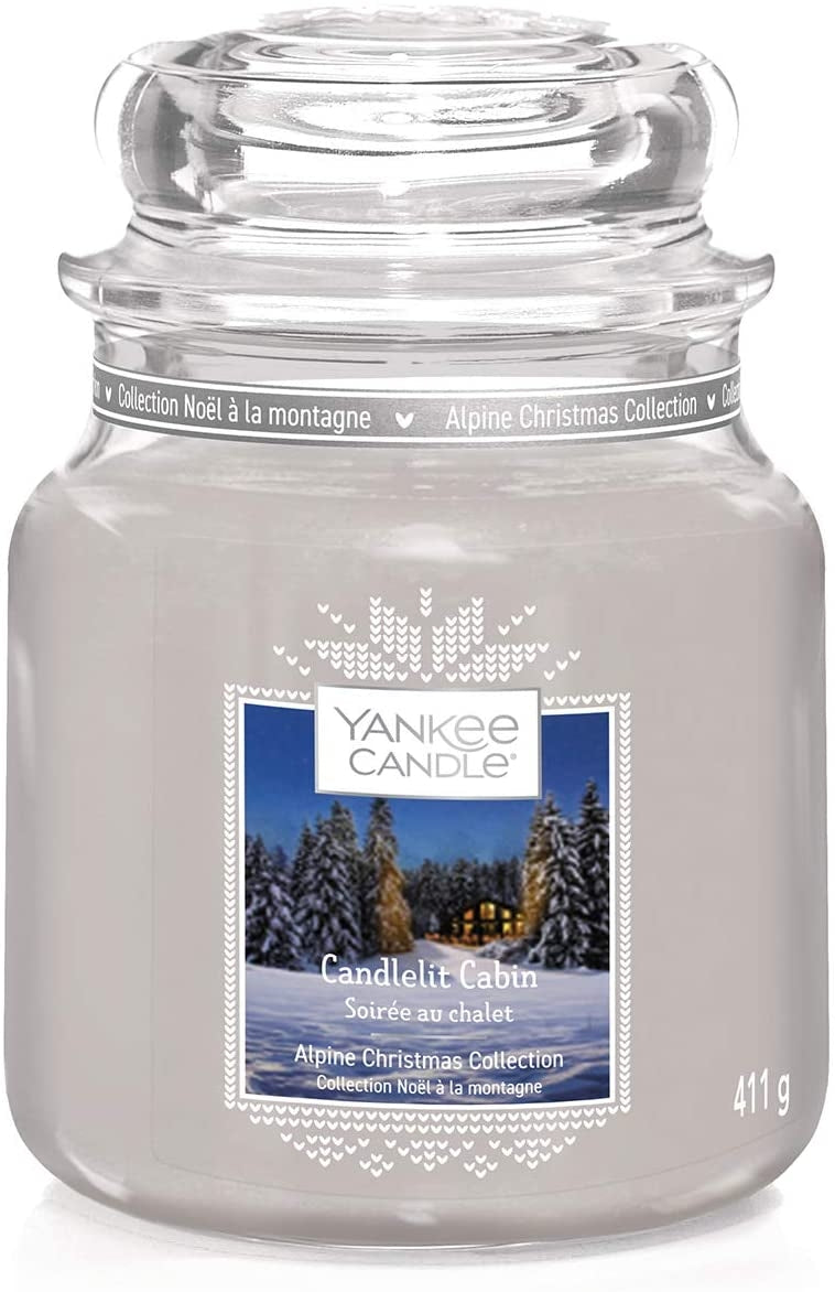 Yankee Candle Medium Jar Candle (14.5oz) - Candlelit Cabin