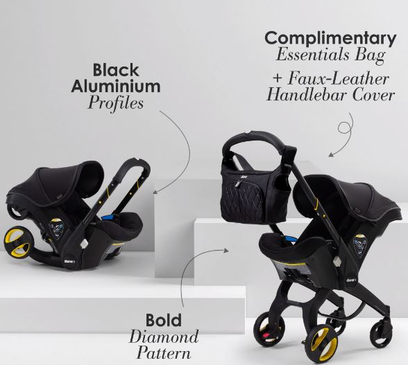 Doona+ Infant Car Seat Stroller – Midnight Limited Edition