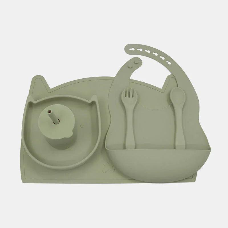 Biomom Biomom Silicone Feeding Set, Cat (5 Colors) | Pupsik Singapore