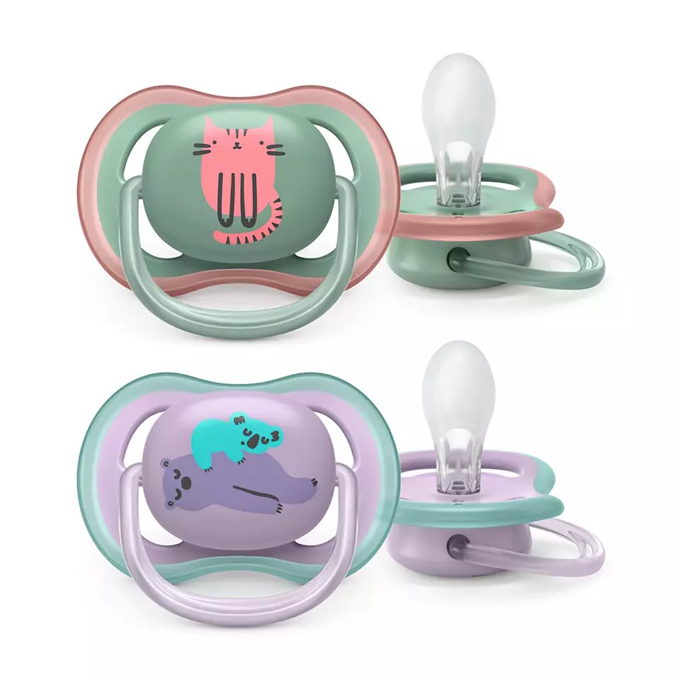 Philips Avent Ultra Air Pacifier, 2pk - 6-18M (14 Designs)