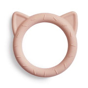 Mushie Silicone Cat Teether - Blush