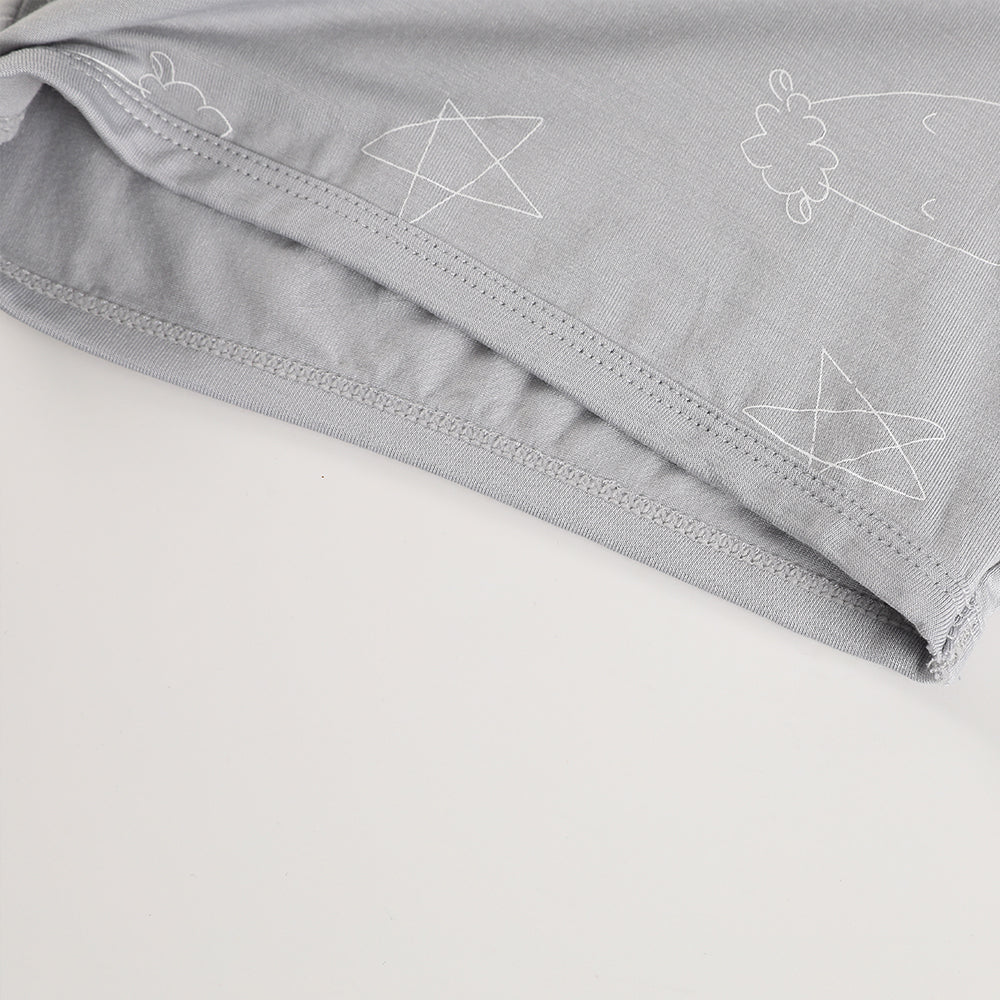Baa Baa Sheepz Sleeveless Shirt - Cute Big Star & Head Grey