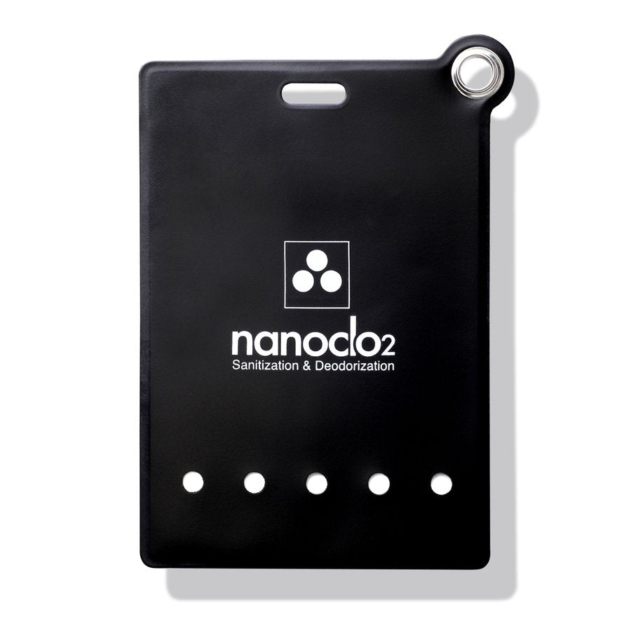 Nanoclo2 Antivirus Sanitizer & Deodorizer Lanyard Card - Black