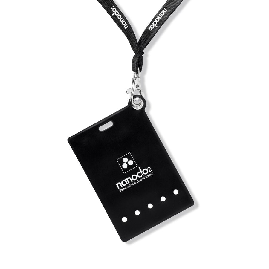 Nanoclo2 Antivirus Sanitizer & Deodorizer Lanyard Card - Black
