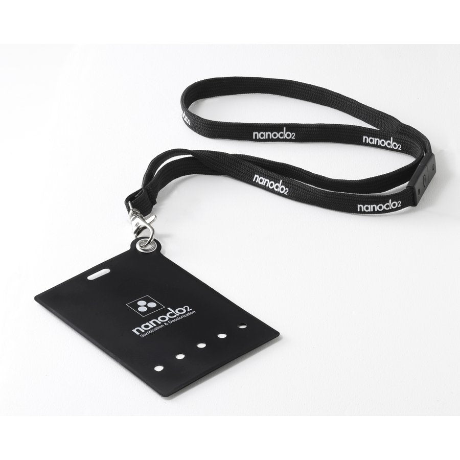Nanoclo2 Antivirus Sanitizer & Deodorizer Lanyard Card - Black