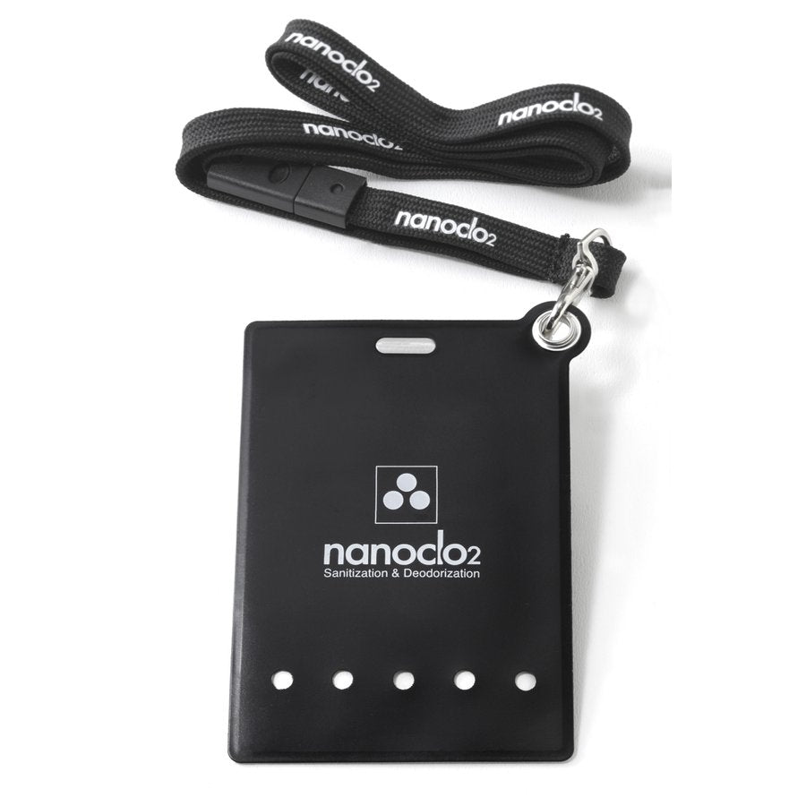 Nanoclo2 Antivirus Sanitizer & Deodorizer Lanyard Card - Black