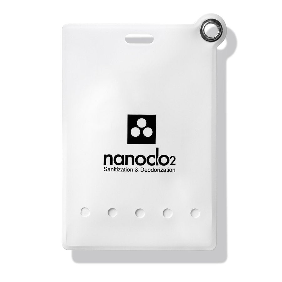 Nanoclo2 Antivirus Sanitizer & Deodorizer Lanyard Card - White