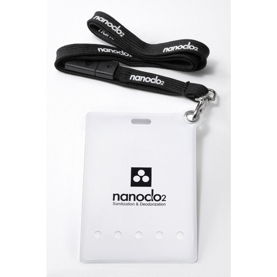Nanoclo2 Antivirus Sanitizer & Deodorizer Lanyard Card - White