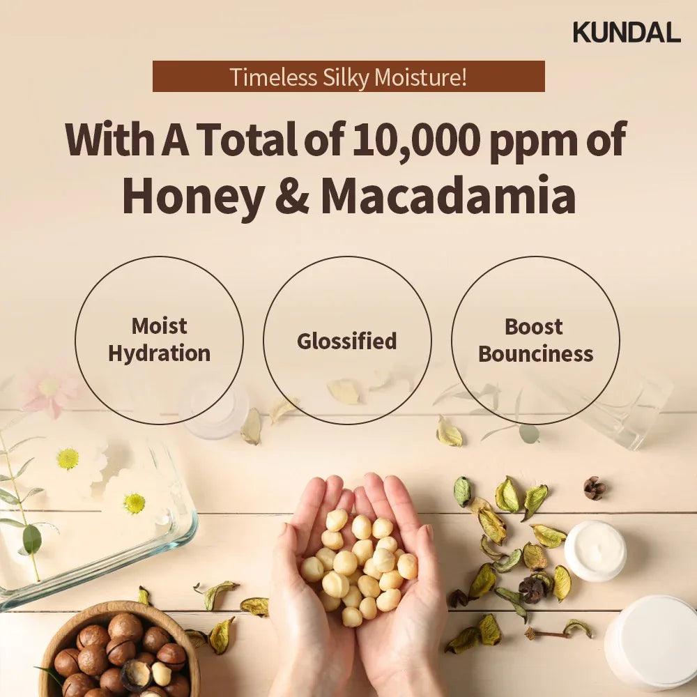 Kundal Honey & Macadamia Nature Shampoo, 500ml - Cherry Blossom