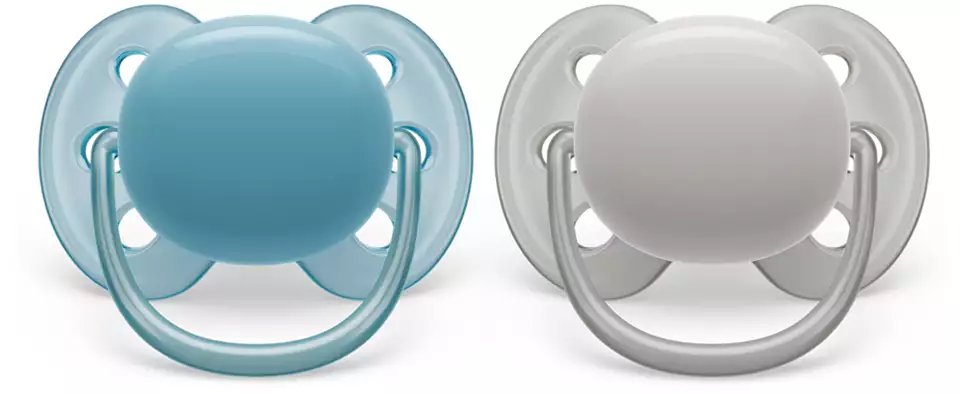 Philips Avent Ultra Soft Pacifiers, 2pk - 6-18M (2 Designs) - Pupsik Singapore
