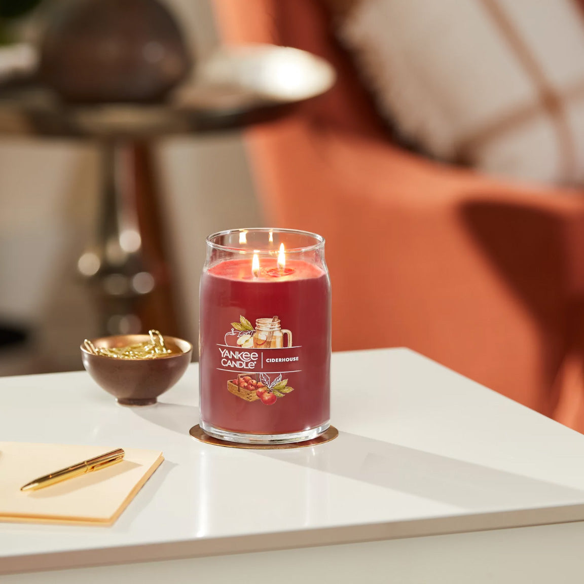 Yankee Candle Signature Large Jar Candle, 2-wicks (20oz) - Ciderhouse